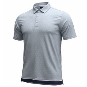 RLX Ralph Lauren Men’s Golf Polo Shirt L Blue Stretch Wicking Performance NWT